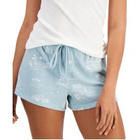 Jenni by Jennifer Moore Womens Drawstring Pajama Sleep Shorts, Navy, X-Large