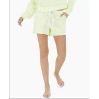 Jenni French Terry Pajama Shorts, Yellow, Large