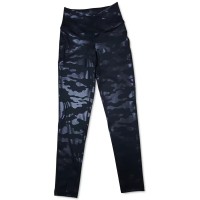 Jenni On Repeat Crossover Full Length Printed Leggings, Charcoal, X-Large