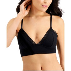 Jenni On Repeat Wide Lace Bralette, Black, Small