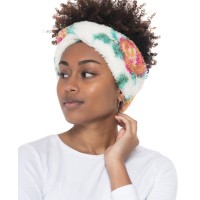 Jenni Solid Sherpa Headband, Rose Pink, 10″x 4″