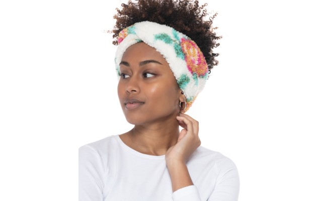  Solid Sherpa Headband, Rose Pink, 10″x 4″