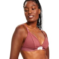 Jenni Style Not Size Women’s and Plus Size Solid Bralette, Sunsweet Plum, XL