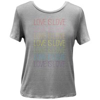 Jenni Women's Pride Equality T-Shirts, Heather Grey, Large