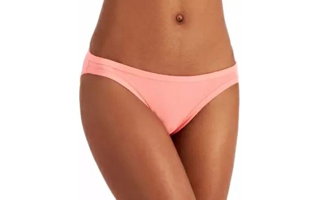  Women’s Solid Bikini Bottoms, Coral, XXX-Large