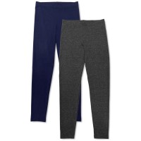 Jenni Womens 2-Pk. Leggings, Navy/Gray, Small