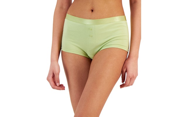  Women’s Boyshorts Underwear, Green, Medium
