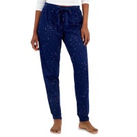 Jenni Women’s Cotton Flannel Pajama Pants, Navy, Medium