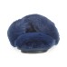Jenni Women’s Crisscross Faux Fur Slide Boxed Slippers, Navy, Small