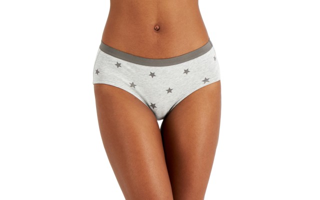  Women’s Elastic Waistband Cotton Hipster Underwear, Gray, XXX-Large