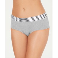 Jenni Women’s Elastic Waistband Cotton Hipster Underwear, Grey, XX-Large