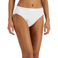 Jenni Women’s Hi-Cut Bikini Underwear, White, Large