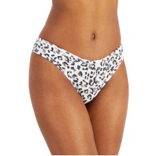 Jenni Women’s Ribbed Thong, Watercolor Leo, XL