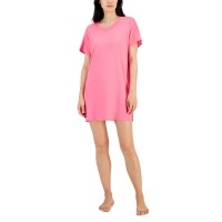 Jenni Women’s Short-Sleeve Printed Sleepshirt, Pink, XX-Large