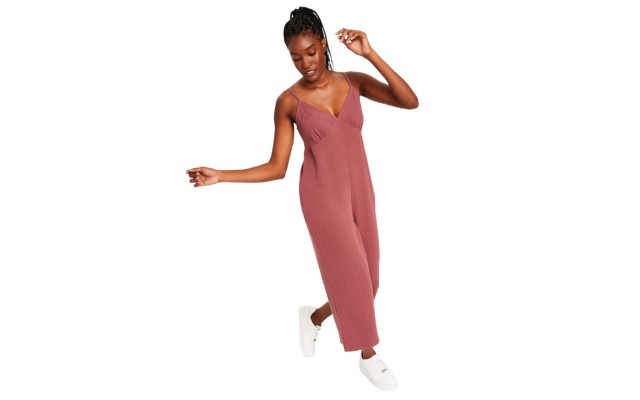  Womens Style Not Size Missy Solid Jumpsuit, Sunsweet Plum, Small