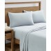  Washed Microfiber Solid 4 Pc. Sheet Set, California King Bedding, Gray
