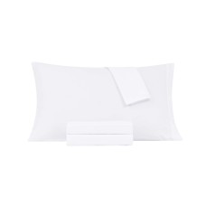 Jessica Sanders Washed Microfiber Solid 4 pc. Sheet Set