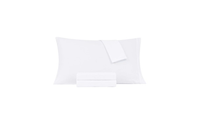  Washed Microfiber Solid 4 pc. Sheet Set