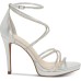  Women’s Jaeya Strappy Dress Sandal Heeled, Platinum, 10 M US