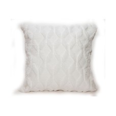 Jill Zarin Geo Diamond Decorative Pillow, 18″ x 18″, White
