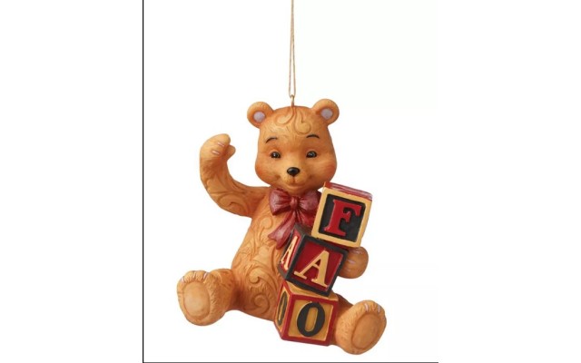 Jim Shore Fao Teddy Bear Ornament, Brown, One