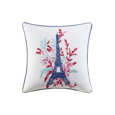 Jla Home Eiffel Tower 20 x 20 Inches Decorative Pillow,Eiffel Tower,20 X 20