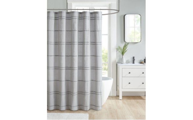  Olive 72″x 72″ Shower Curtain (Gray)