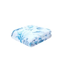 Jla Home Plush The Beach Is My Happy Place Throw, 50″ x 60″