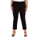 Plus Size Pull-On Stud-Accented Ankle Pants