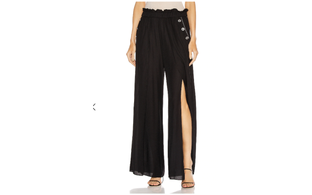  Women’sHigh Waisted Wide Leg Pant, Black, Medium