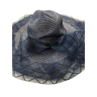 Josette Shiny Braid Floppy, Navy, One Size