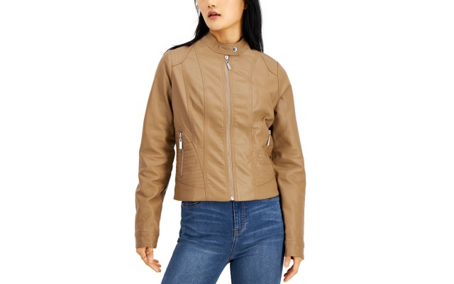  Juniors Faux-leather Jacket Truffle XXlarge, Beige