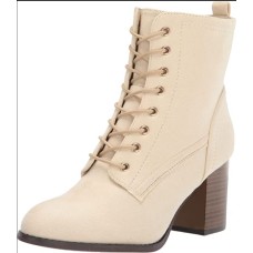 Journee Collection Women’s Ankle Boots and Booties, Bone, 10
