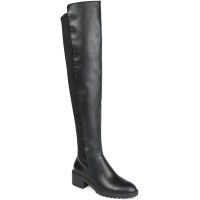 Journee Collection Women’s Aryia Wide Calf Boots, Black, 11
