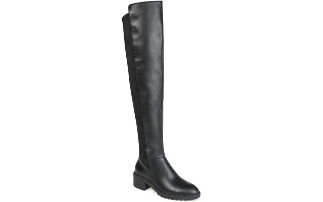  Women’s Aryia Wide Calf Boots, Black, 11