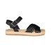  Women’s Brooke Sandal Black 6 Medium Womens US