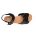  Women’s Brooke Sandal Black 6 Medium Womens US