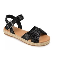 Journee Collection Women’s Brooke Sandal Black 6 Medium Womens US