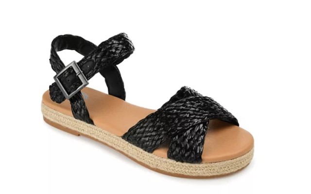  Women’s Brooke Sandal Black 6 Medium Womens US