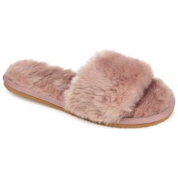 Journee Collection Womens Dawn Comfort Insole Slip On Slide Open Toe Slippers, Lavander, 11M