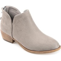 Journee Collection Women’s Livvy Bootie, Gray, 7W