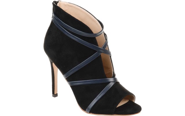  Women’s Samara Peep Toe Booties, Black, 6.5M