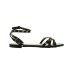 Journee Womens Zendaya Tru Comfort Foam Ankle Strap Low Block Heel Sandals, Black, 7.5M