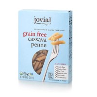 Jovial Grain-Free Cassava Penne Rigate | Certified Gluten-Free | 100% Organic Pasta | USDA Certified Organic | Non-GMO | 8 oz (3 Pack)