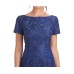 s Womens Embroidered Sheath Dress, Blue/10