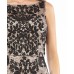  Womens Embroidered Side-Slit Gown Dress, Black, 8