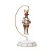  Country Estate Reindeer Games Cupid the Reindeer Glass Ornament, Wine/Gold