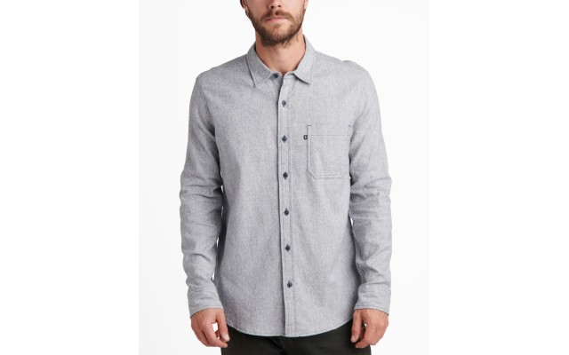  Men’s Adrien Long Sleeve Shirts, Gray, XX-Large