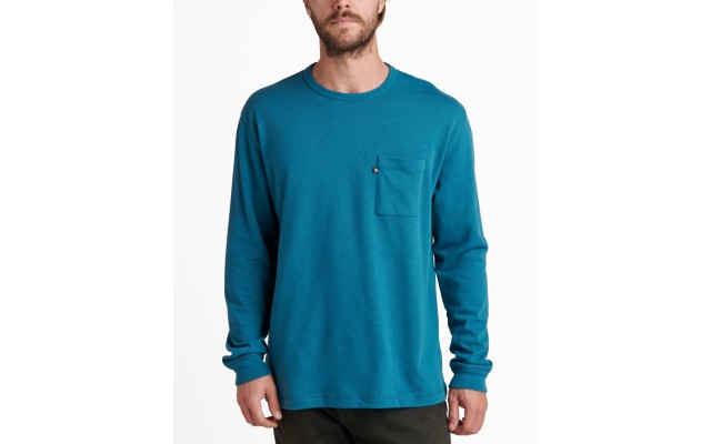  Men’s Porter Long Sleeve Boxy Pocket T-Shirt, Navy, Small