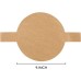  Unbleached Baking Parchment Paper Rounds with Easy Lift Tabs (9 in, 100 Sheets)